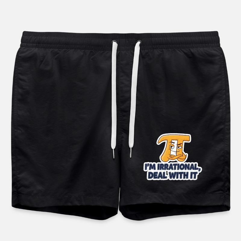 Mathematics Saying Irrationality - Swim Trunks - black