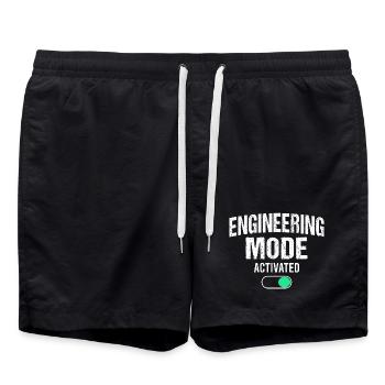 Mechanical Engineering Maschinenbauer Ingenieur - Badeshorts - Schwarz - Vorne - AI Model Male 185 light (185cm)