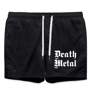 T-shirt Death Metal Glyphs - Short de bain - noir - Devant - AI Model Male 185 light (185cm)