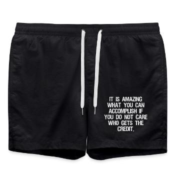 C’est incroyable ce que vous pouvez - Short de bain - noir - Devant - AI Model Male 185 light (185cm)