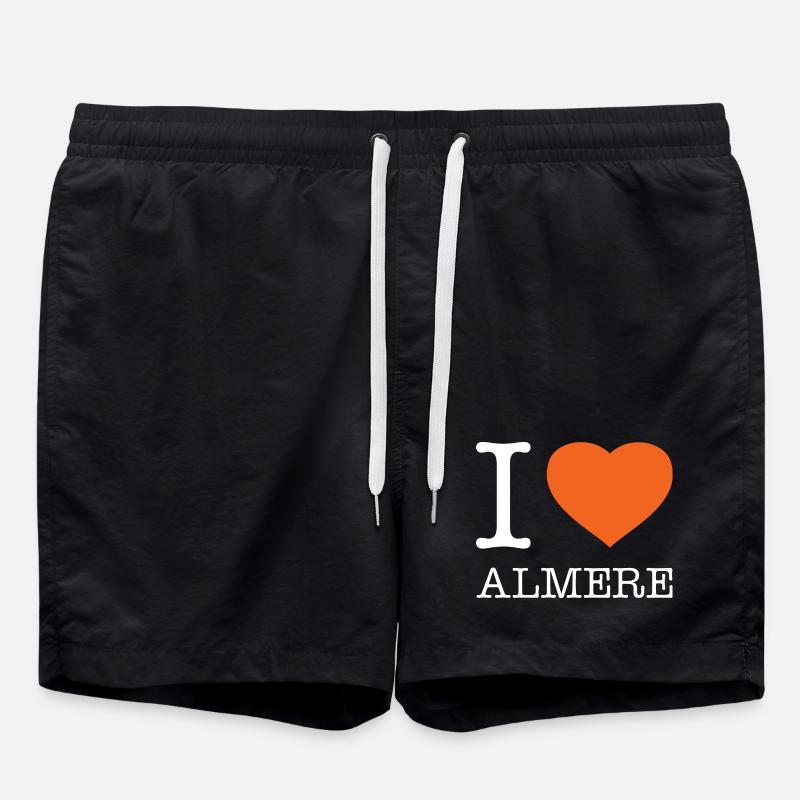 I love Almere - Swim Trunks - black