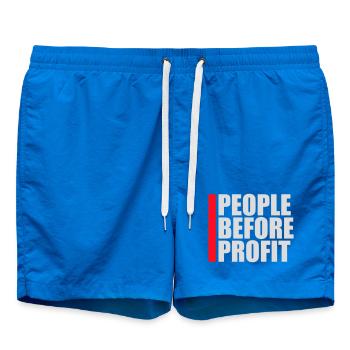 Logo de l’activisme People Before Profit Justice - Short de bain - cobalt blue - Devant