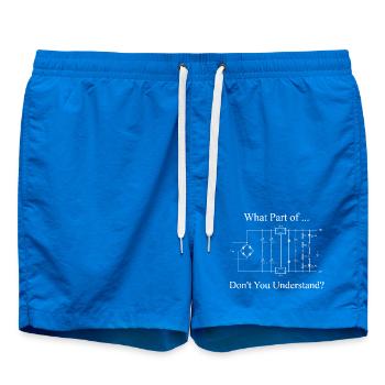 Sarcasme drôle d’ingénieur électricien - Short de bain - cobalt blue - Devant