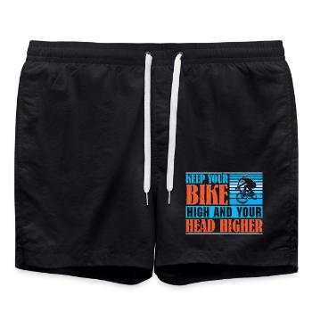 VTT VTT Vélo de Parole Descendance VTT - Short de bain - noir - Devant - AI Model Male 185 light (185cm)