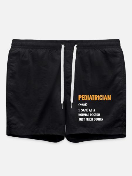 Pediatrician with extra style - Swim Trunks - black