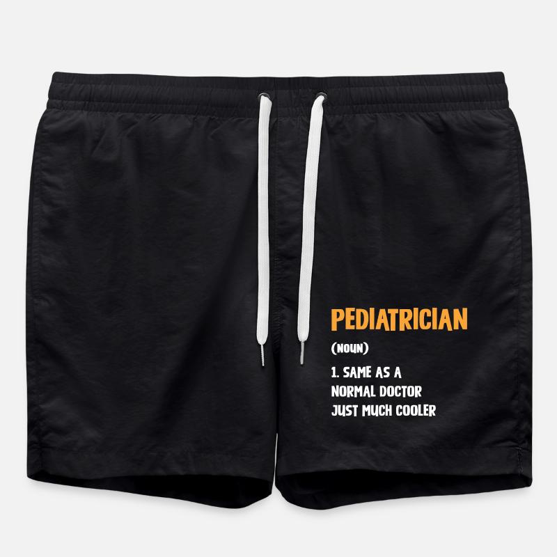 Pédiatre avec un style supplémentaire - Short de bain - noir