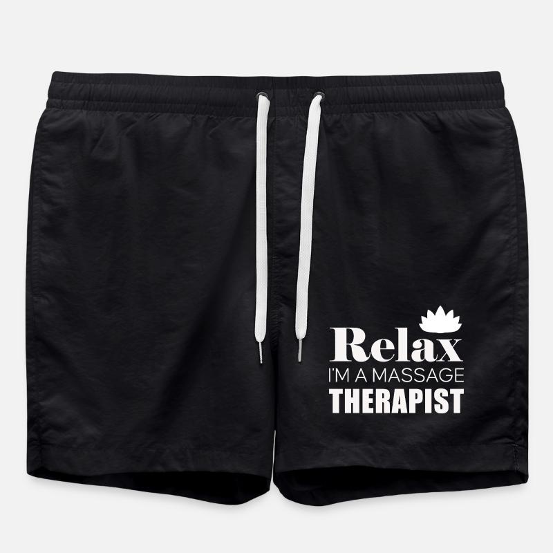 Chemise Relax Massage Therapy - Short de bain - noir