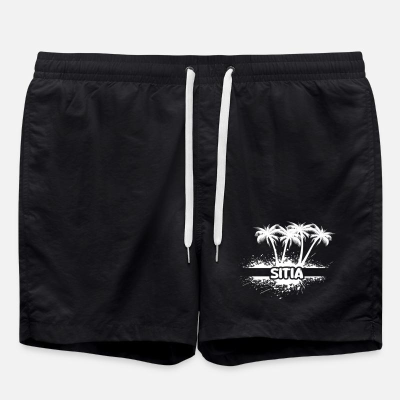 Sitia als Sonne - Badeshorts - Schwarz