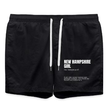 New Hampshire Girl: Free Strength - Swim Trunks - black - Front - AI Model Male 185 light (185cm)
