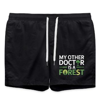 Certified Clinical Environmental Health Specialist - Swim Trunks - black - Front - AI Model Male 185 light (185cm)
