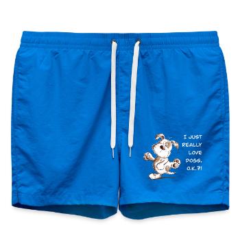 Le chien adore dire dessiner un chien drôle - Short de bain - cobalt blue - Devant