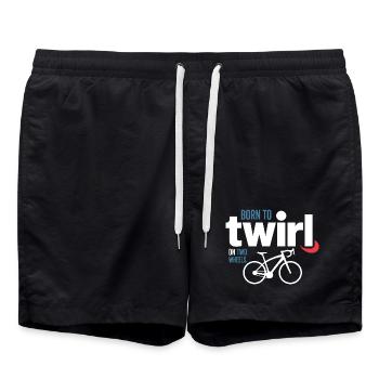 Professional Bicycle Acrobatics Elite Twirl  - Swim Trunks - black - Front - AI Model Male 185 light (185cm)