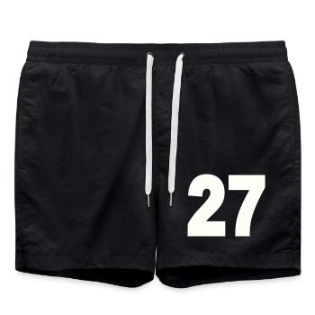 27 - Short de bain - noir - Devant - AI Model Male 185 light (185cm)
