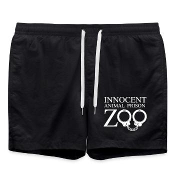 Captivité au zoo innocent - Short de bain - noir - Devant - AI Model Male 185 light (185cm)