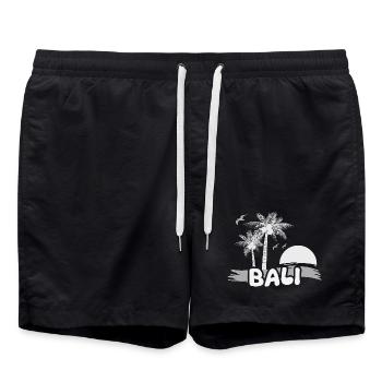 Bali as a holiday - Swim Trunks - black - Front - AI Model Male 185 light (185cm)