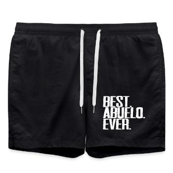 Best Abuelo Ever Grandpa Spanish Saying Retro Vintage - Swim Trunks - black - Front - AI Model Male 185 light (185cm)