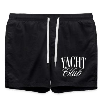 yacht club - Short de bain - noir - Devant - AI Model Male 185 light (185cm)