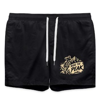 Ride The Peak - Badeshorts - Schwarz - Vorne - AI Model Male 185 light (185cm)