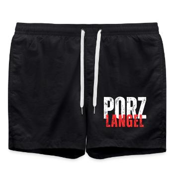 Porz Langel - Badeshorts - Schwarz - Vorne - AI Model Male 185 light (185cm)