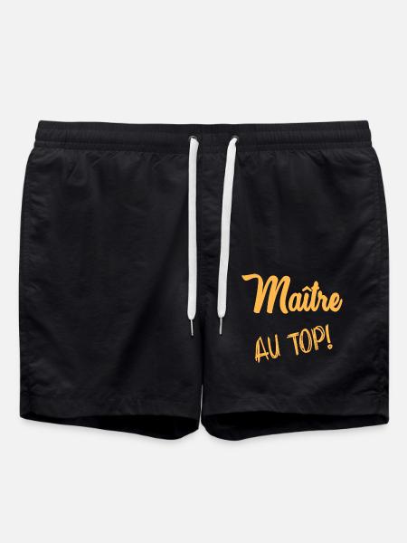 THANK YOU. MASTER. - Swim Trunks - black