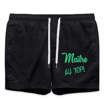 MEISTER - Badeshorts - Schwarz - Vorne - AI Model Male 185 light (185cm)