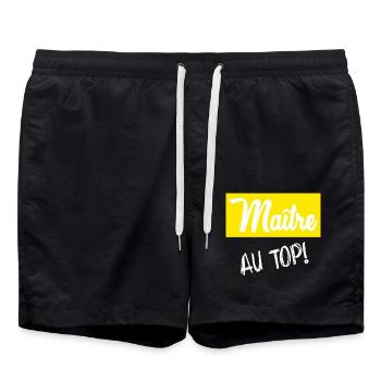 MEISTER. MEISTER. HUMOR - Badeshorts - Schwarz - Vorne - AI Model Male 185 light (185cm)