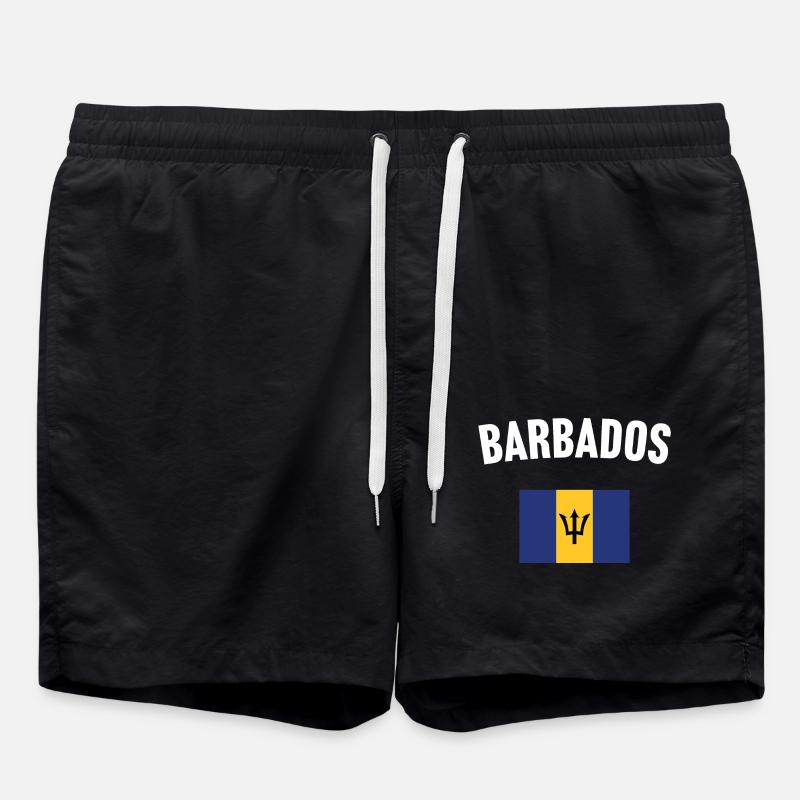 Drapeau de la Barbade - Short de bain - noir