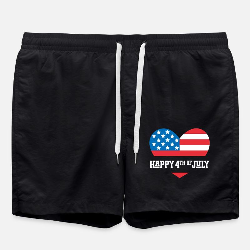 Joyeux 4 juillet - Short de bain - noir