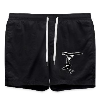 Wingfoil Jump - Swim Trunks - black - Front - AI Model Male 185 light (185cm)