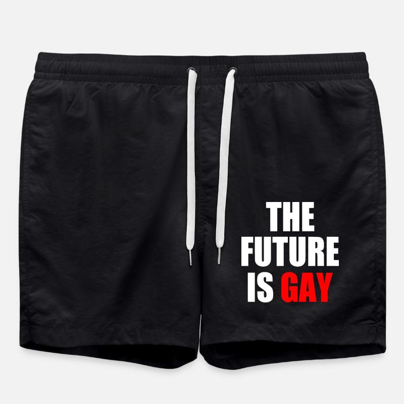 The future is gay - Swim Trunks - black