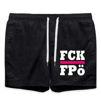 rect5032 - Badeshorts - Schwarz - Vorne - AI Model Male 185 light (185cm)