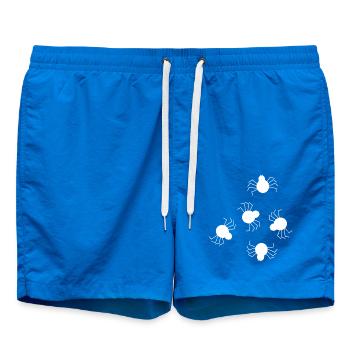 Spider white - Swim Trunks - cobalt blue - Front