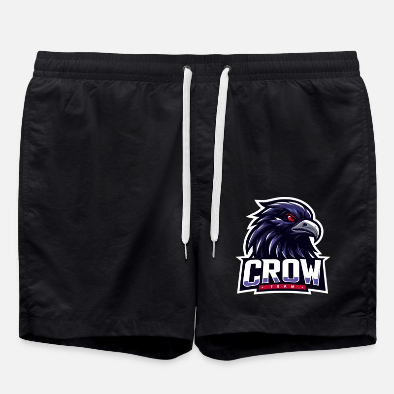 Krähen-Team - Badeshorts - Schwarz