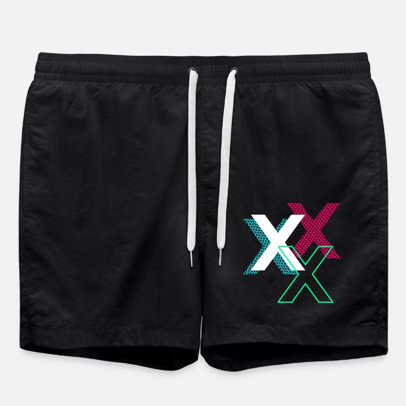 X Letter - Swim Trunks - black
