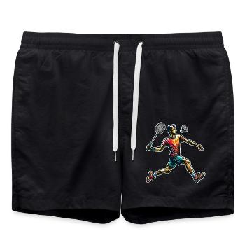 Badminton - Swim Trunks - black - Front - AI Model Male 185 light (185cm)