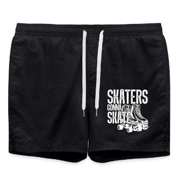 Roller Skating Skaters Gonna Skate - Swim Trunks - black - Front - AI Model Male 185 light (185cm)