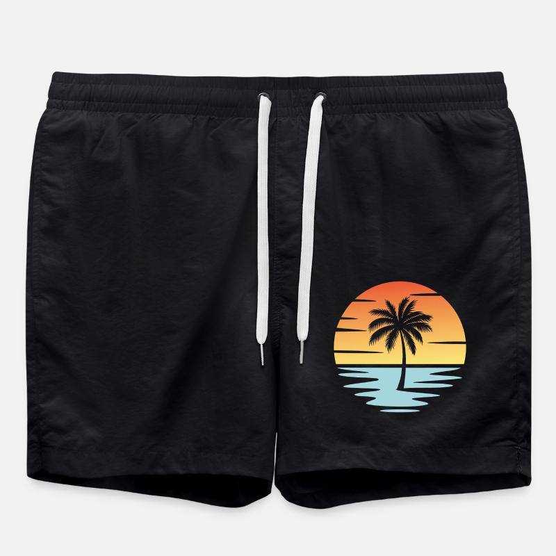 Plage Coucher de soleil - Short de bain - noir