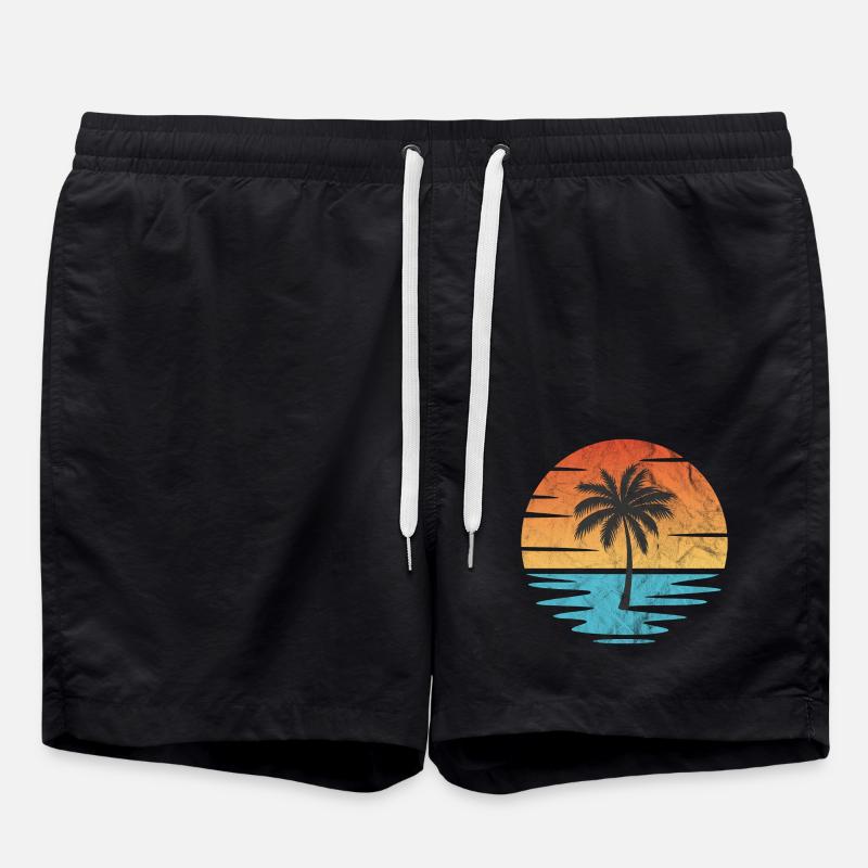 Plage Coucher de soleil - Short de bain - noir