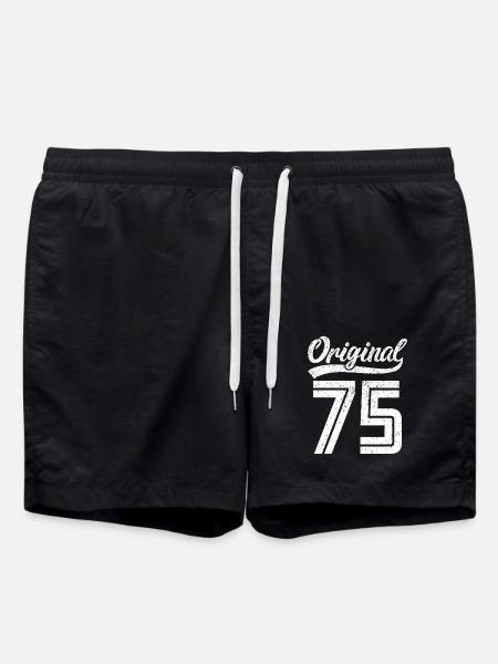 1975 Original 75 geboren 1975 - Badeshorts - Schwarz