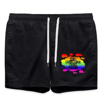 AfD stoppen gegen rechts Demokratie Vielfalt links - Badeshorts - Schwarz - Vorne - AI Model Male 185 light (185cm)