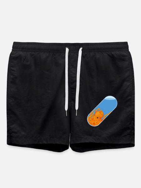 Krakenpille - Badeshorts - Schwarz