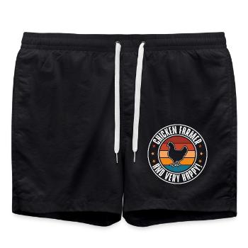 Chicken - Swim Trunks - black - Front - AI Model Male 185 light (185cm)