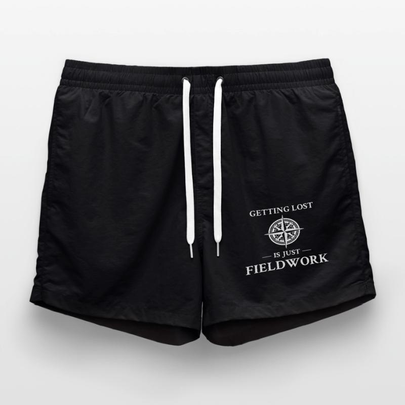 Fieldwork Compass Navigation Exploration Science Swim Trunks