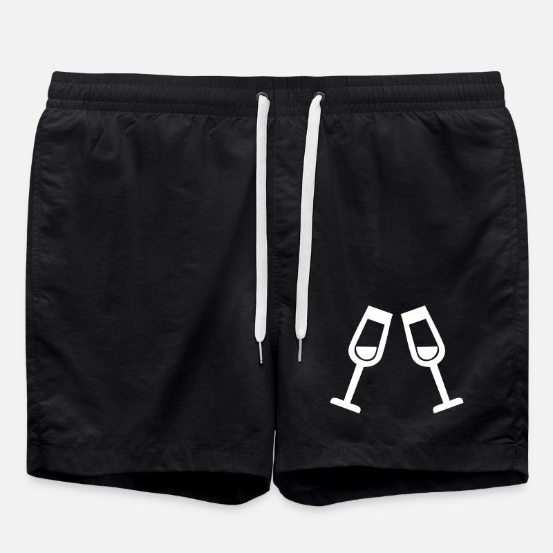 Glasses - Swim Trunks - black