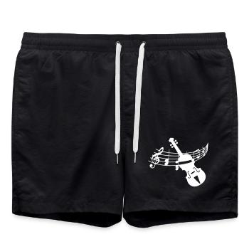 Violon violon - Short de bain - noir - Devant - AI Model Male 185 light (185cm)