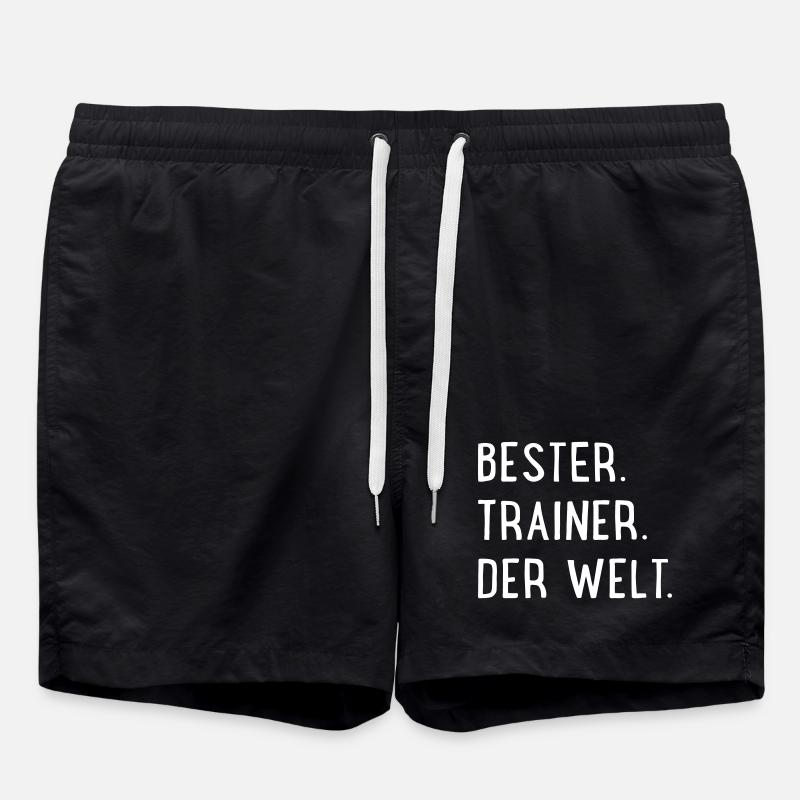 Bester Trainer der Welt - Badeshorts - Schwarz