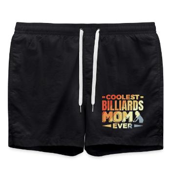 Billard Mama - Badeshorts - Schwarz - Vorne - AI Model Male 185 light (185cm)