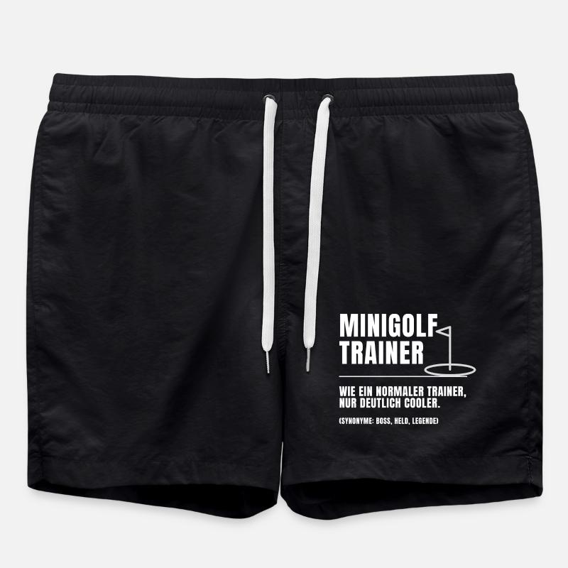 Minigolf Trainer Definition - Badeshorts - Schwarz