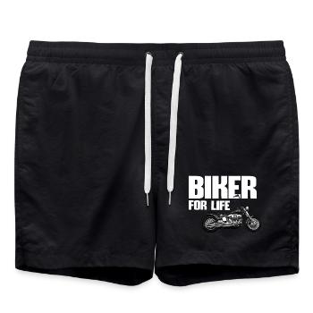 Motard pour la vie - Short de bain - noir - Devant - AI Model Male 185 light (185cm)