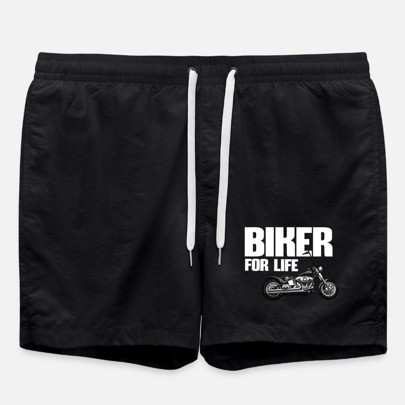 Biker For Life - Swim Trunks - black